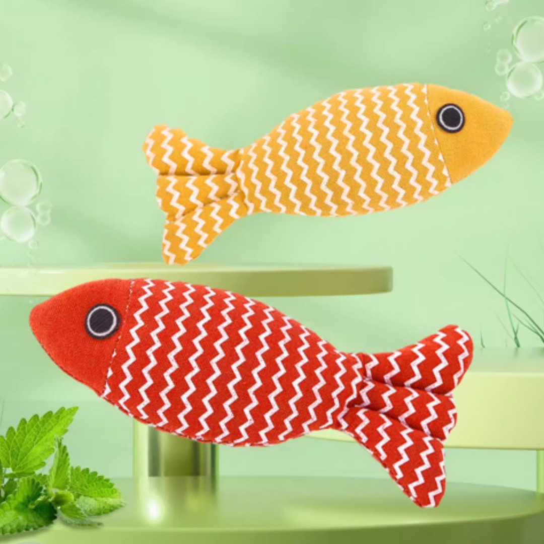 貓咪 貓薄荷小魚玩具