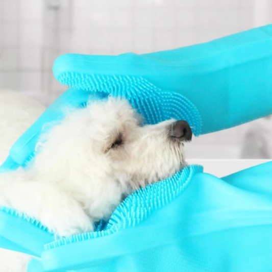 寵物洗澡膠手套