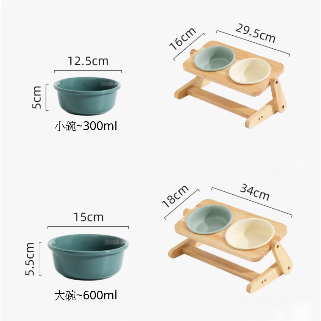 護頸椎 可調節角度寵物碗 貓狗適用