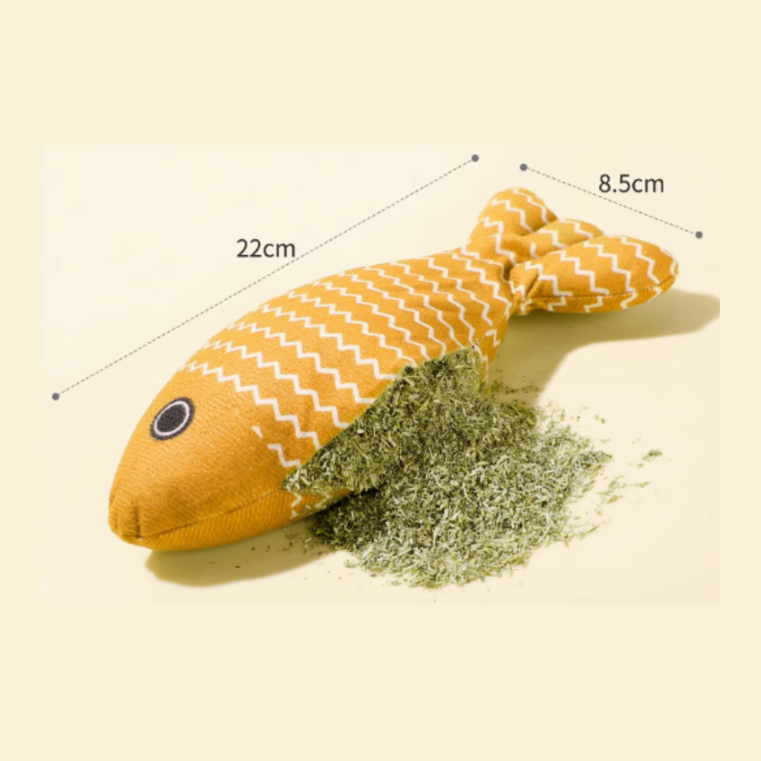 貓咪 貓薄荷小魚玩具