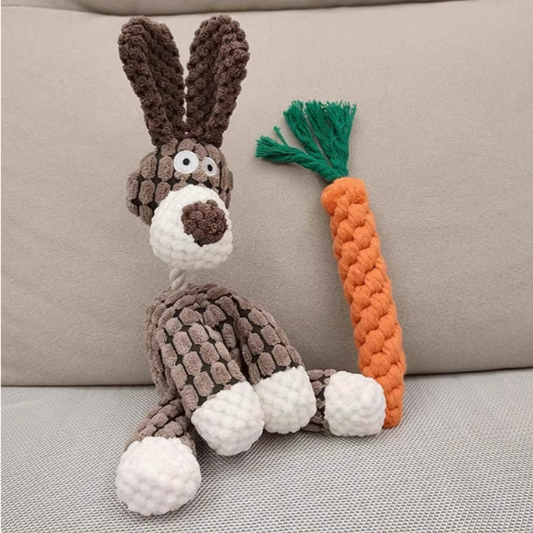 狗狗磨牙繩結發聲玩具