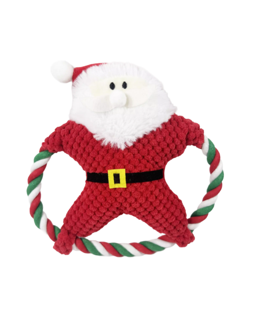 聖誕公仔造型發聲耐咬磨牙玩具