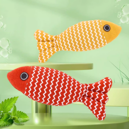 貓咪 貓薄荷小魚玩具