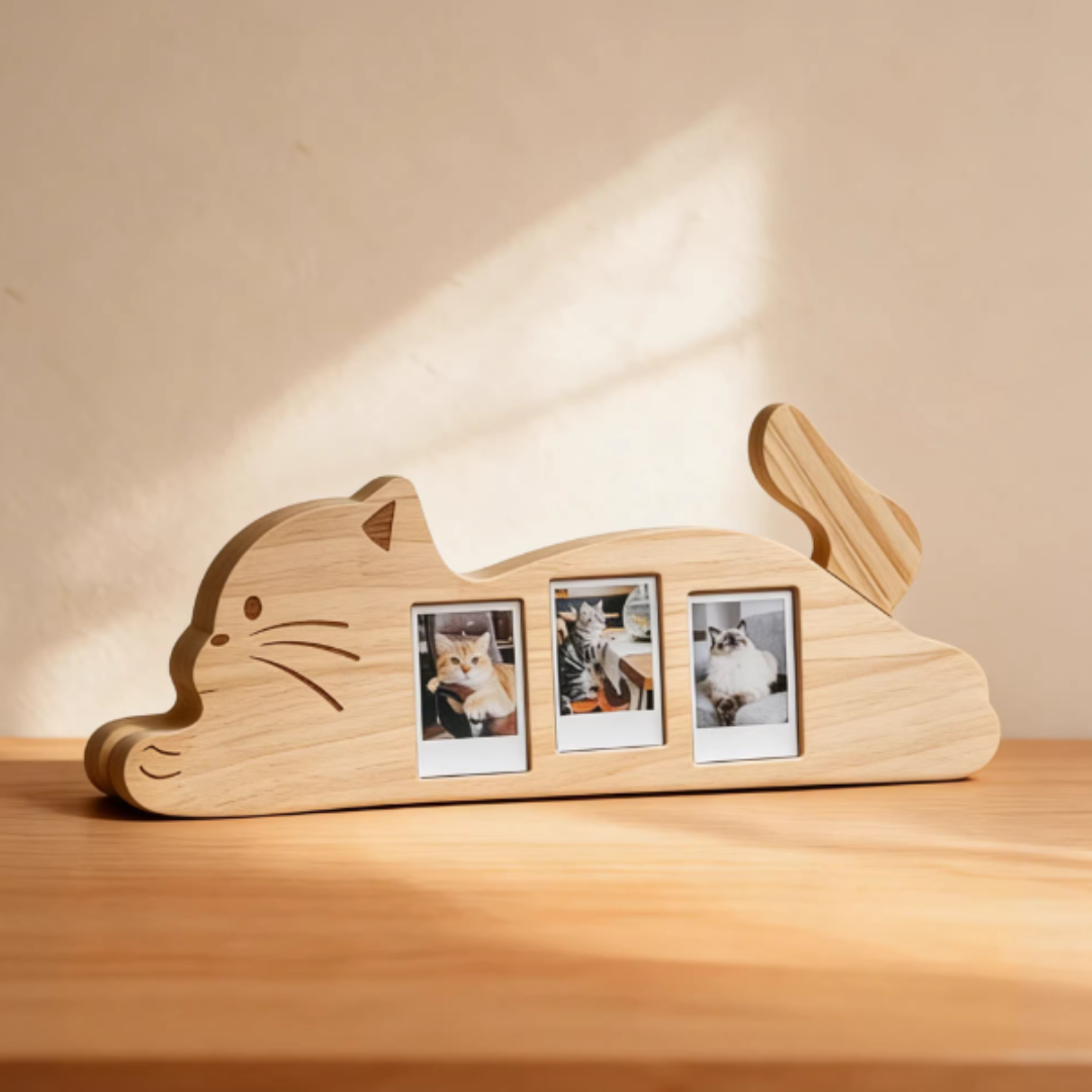 木製貓咪相架