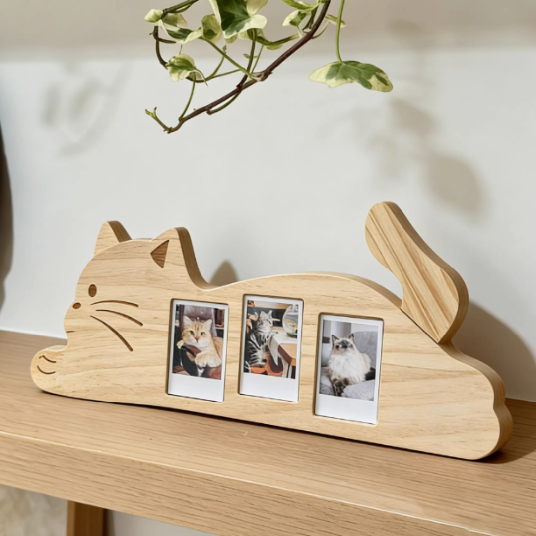 木製貓咪相架